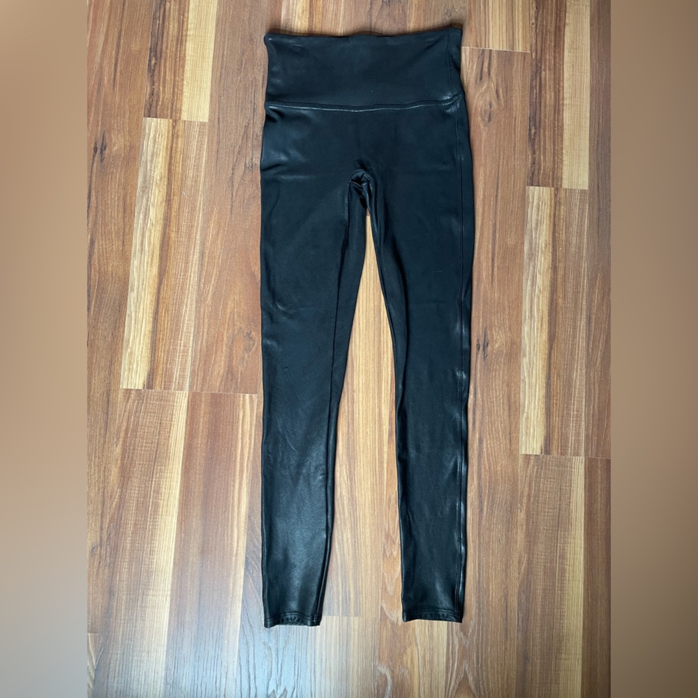 SPANXshape™ Faux Leather Leggings | women’s medium - Picture 3 of 8